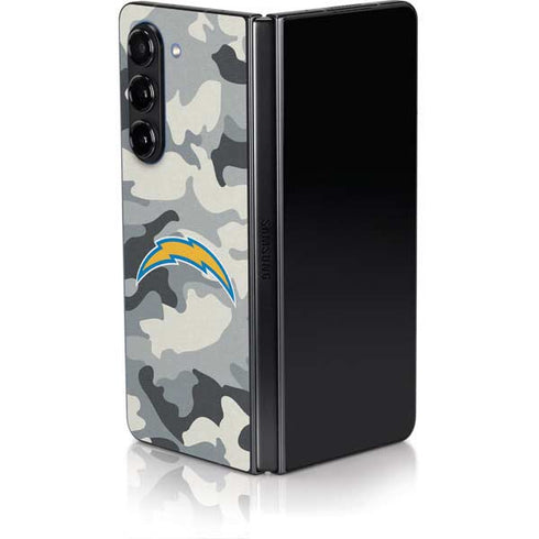 NFL Los Angeles Chargers Camo Galaxy Z Fold5 5G Skin