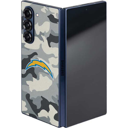 NFL Los Angeles Chargers Camo Galaxy Z Fold6 Skin