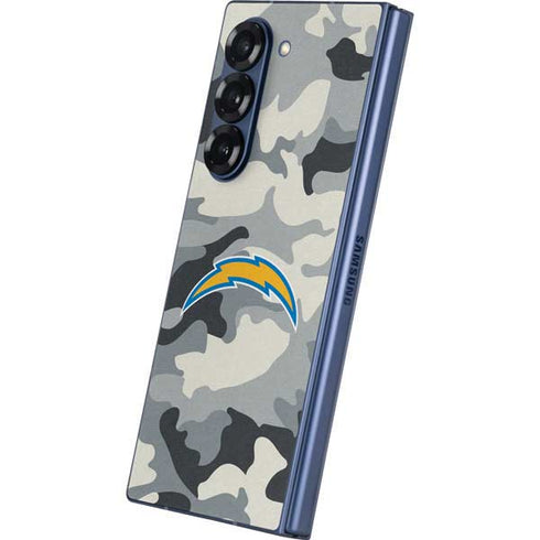 NFL Los Angeles Chargers Camo Galaxy Z Fold6 Skin