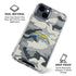 NFL Los Angeles Chargers Camo iPhone 15 Clear Case