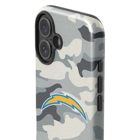 NFL Los Angeles Chargers Camo iPhone 16 Impact Case