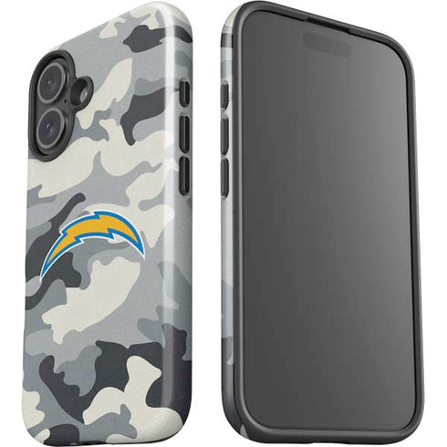 NFL Los Angeles Chargers Camo iPhone 16 Impact Case