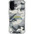 NFL Los Angeles Chargers Camo iPhone 16 Plus Clear Case