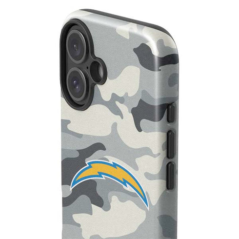 NFL Los Angeles Chargers Camo iPhone 16 Plus Impact Case