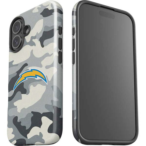 NFL Los Angeles Chargers Camo iPhone 16 Plus Impact Case