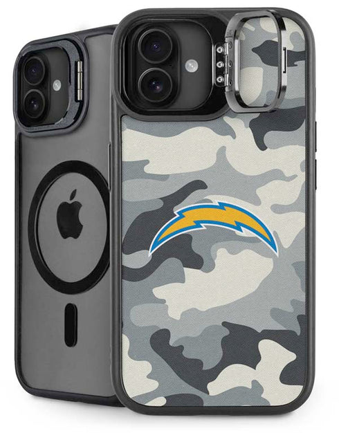 NFL Los Angeles Chargers Camo iPhone 16 Plus Kickstand Case
