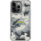 NFL Los Angeles Chargers Camo iPhone 16 Pro Clear Case