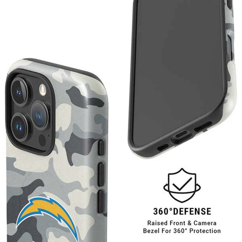 NFL Los Angeles Chargers Camo iPhone 16 Pro Magsafe Impact Case