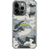 NFL Los Angeles Chargers Camo iPhone 16 Pro Max Clear Case