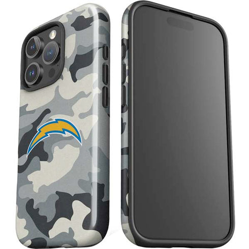 NFL Los Angeles Chargers Camo iPhone 16 Pro Max Impact Case