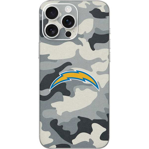 NFL Los Angeles Chargers Camo iPhone 16 Pro Max Skin