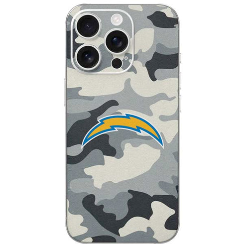 NFL Los Angeles Chargers Camo iPhone 16 Pro Skin