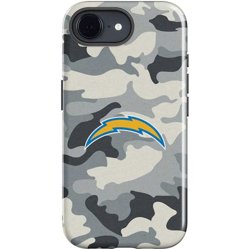 NFL Los Angeles Chargers Camo iPhone 16e Impact Case