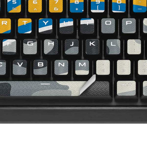 NFL Los Angeles Chargers Camo K95 RGB PLATINUM Mechanical Gaming Keyboard Skin