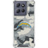 NFL Los Angeles Chargers Camo Moto G 5G (2025) Clear Case