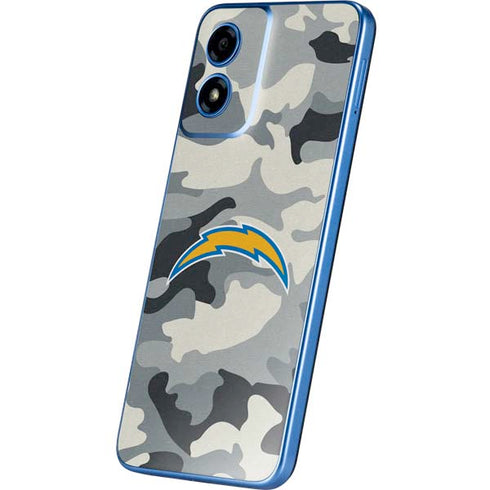NFL Los Angeles Chargers Camo Moto G Play 4G (2024) Skin