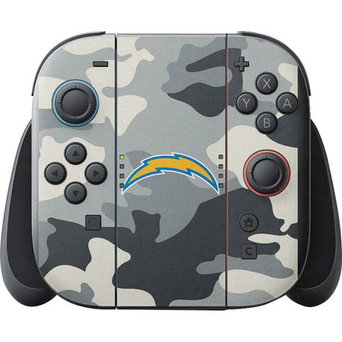 NFL Los Angeles Chargers Camo Nintendo Switch 2 (2025) with Joy-Con Skin