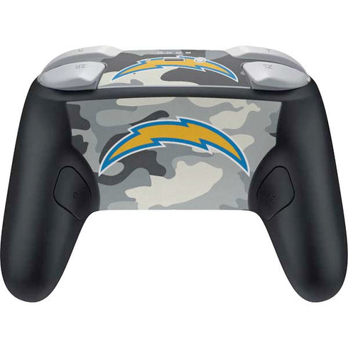 NFL Los Angeles Chargers Camo Nintendo Switch 2 (2025) Pro Controller Skin