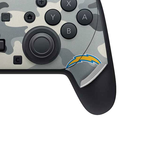 NFL Los Angeles Chargers Camo Nintendo Switch 2 (2025) Pro Controller Skin