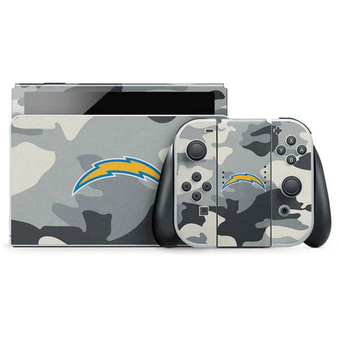 NFL Los Angeles Chargers Camo Nintendo Skins
