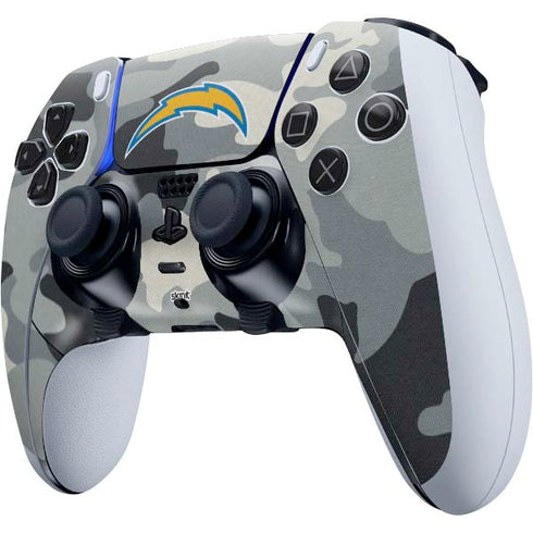 NFL Los Angeles Chargers Camo PS5 DualSense Edge Pro Controller Skin
