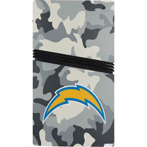 NFL Los Angeles Chargers Camo PS5 Pro Bundle Skin