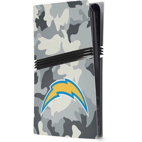 NFL Los Angeles Chargers Camo PS5 Pro Console Skin