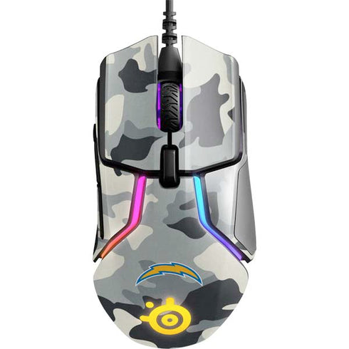 NFL Los Angeles Chargers Camo SteelSeries Rival 600 Gaming Mouse Skin