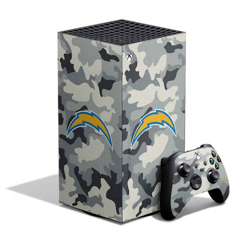 NFL Los Angeles Chargers Camo XBox Series X Digital Edition Bundle Skin