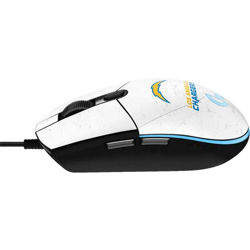 NFL Los Angeles Chargers Distressed G203 Prodigy RGB Wired Gaming Mouse Skin