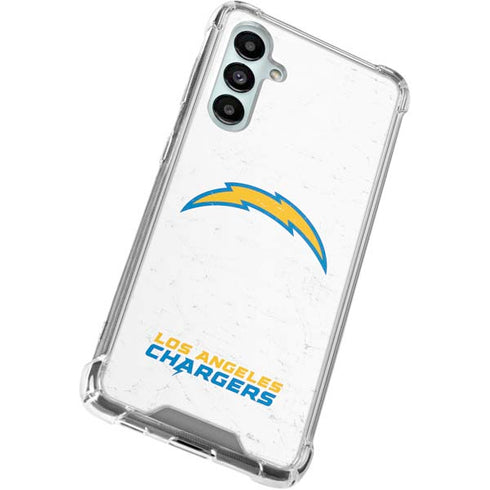 NFL Los Angeles Chargers Distressed Galaxy A16 5G Clear Case