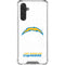 NFL Los Angeles Chargers Distressed Galaxy A17 Clear Case