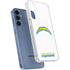 NFL Los Angeles Chargers Distressed Galaxy A55 5G Clear Case
