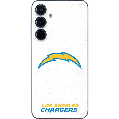 NFL Los Angeles Chargers Distressed Galaxy A55 5G Skin