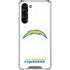 NFL Los Angeles Chargers Distressed Galaxy S24 FE Clear Case