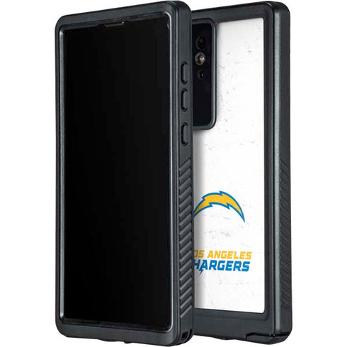 NFL Los Angeles Chargers Distressed Galaxy S24 Ultra Waterproof Case