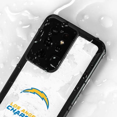 NFL Los Angeles Chargers Distressed Galaxy S24 Ultra Waterproof Case