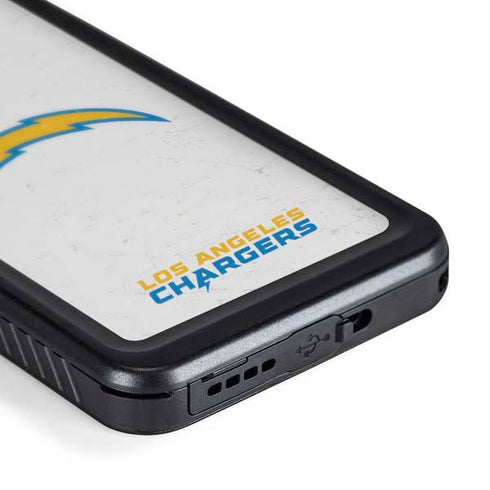 NFL Los Angeles Chargers Distressed Galaxy S24 Waterproof Case