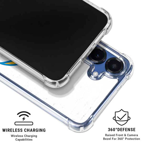 NFL Los Angeles Chargers Distressed Galaxy S25 Plus Clear Case