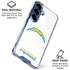 NFL Los Angeles Chargers Distressed Galaxy S25 Plus Clear Case