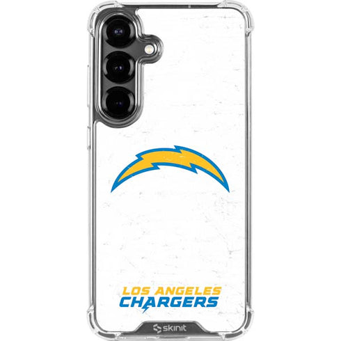 NFL Los Angeles Chargers Distressed Galaxy S26 Clear Case