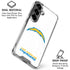NFL Los Angeles Chargers Distressed Galaxy S26 Clear Case