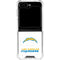 NFL Los Angeles Chargers Distressed Galaxy Z Flip6 Clear Case