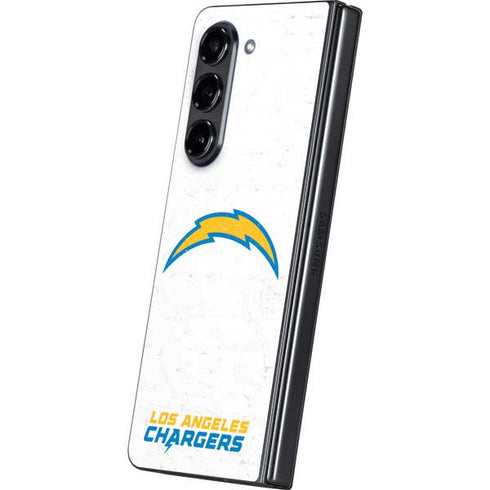 NFL Los Angeles Chargers Distressed Galaxy Z Fold5 5G Skin