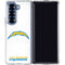 NFL Los Angeles Chargers Distressed Galaxy Z Fold6 Clear Case