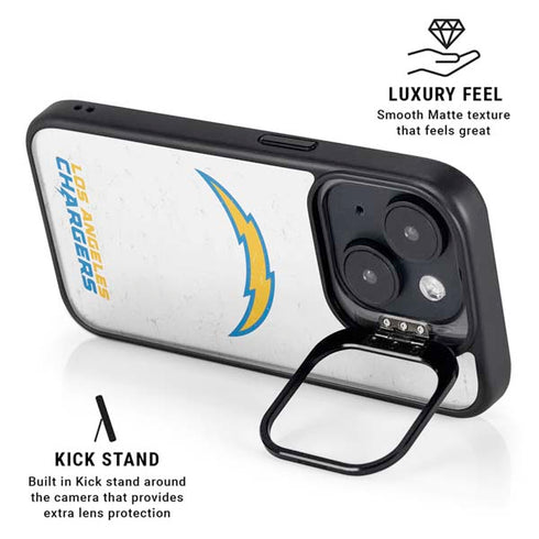 NFL Los Angeles Chargers Distressed iPhone 14 Plus Kickstand Case