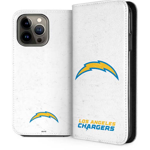 NFL Los Angeles Chargers Distressed iPhone 14 Pro Max Folio Case