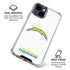 NFL Los Angeles Chargers Distressed iPhone 15 Clear Case
