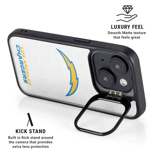 NFL Los Angeles Chargers Distressed iPhone 15 Kickstand Case