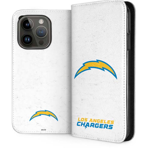 NFL Los Angeles Chargers Distressed iPhone 15 Pro Folio Case